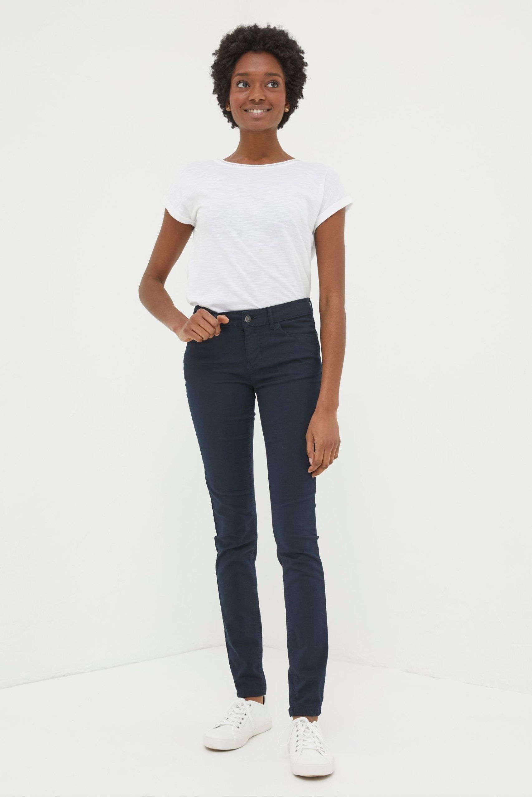 RID258 Navy Five Pocket Jeggings
