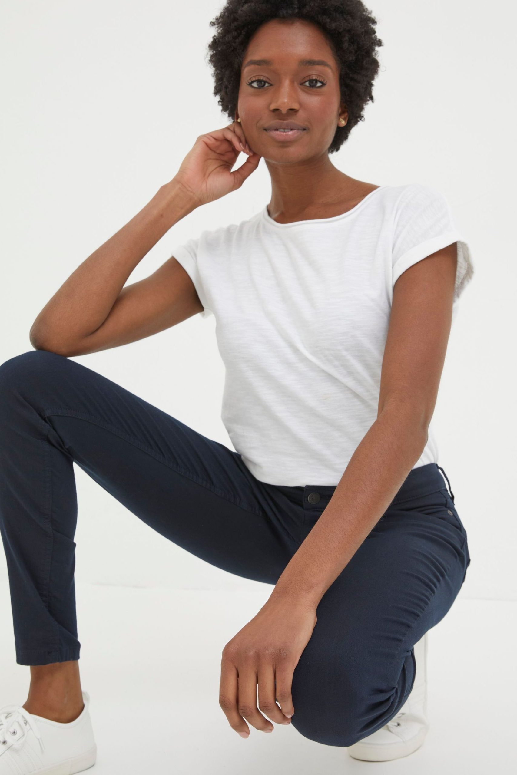 RID258 Navy Five Pocket Jeggings - Image 3