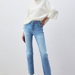 RID250 Green Tinted Slim Straight Jeans